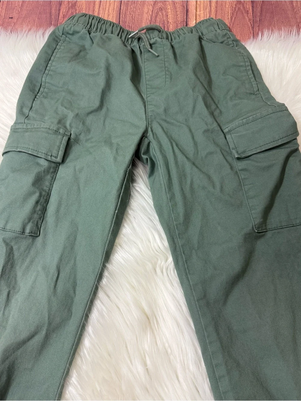 GAP Kids Green Cargo Jogger Pants - Boys Size M (8–9)